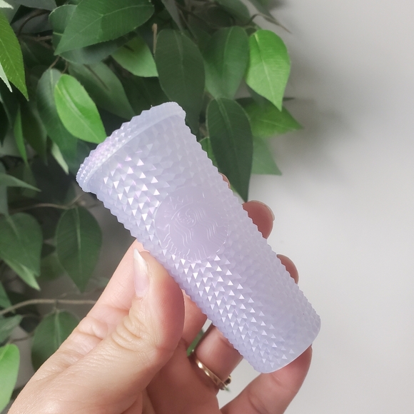 💜Starbucks Icy Lilac Studded Mini Tumbler Keychain Ornament 2021 - Picture 1 of 6